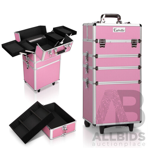 7 in 1 Portable Cosmetic Trolley - Pink - Free Shipping - Brand New - Free Shipping