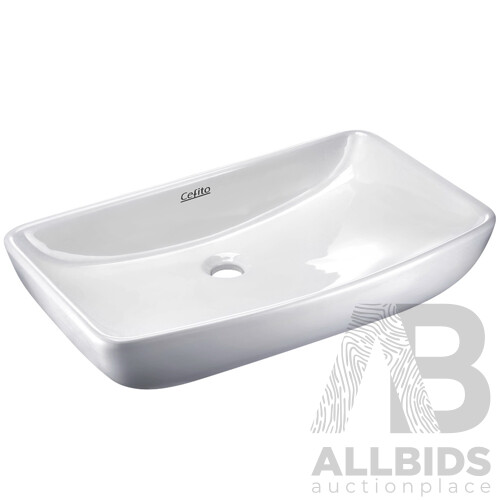 Ceramic Rectangle Sink Bowl - White - Brand New - Free Shipping