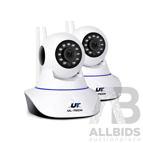 UL Tech Set of 2 1080P IP Wireless Camera - White - Brand New - Free Shipping