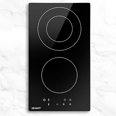 Electric Ceramic Cooktop 30cm Kitchen Cooker Cook Top Hob Touch Control 3-Zones - Brand New - Free Shipping