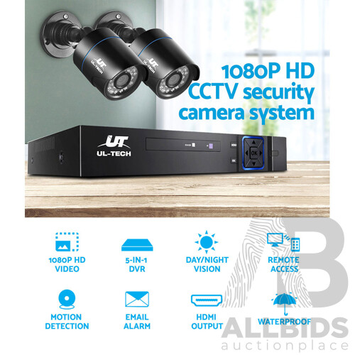 UL Tech 1080P 4 Channel CCTV Security Camera - Brand New - Free Shipping