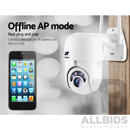 Wireless IP Camera Outdoor CCTV Security System HD 1080P WIFI PTZ 2MP - Brand New - Free Shipping