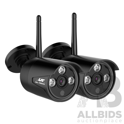 Wireless CCTV System 2 Camera Set For DVR Outdoor Long Range 1080P - Brand New - Free Shipping