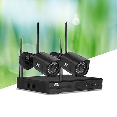 1080P 4CH NVR Wireless 2 Security Cameras Set - Brand New - Free Shipping