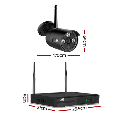 UL-TECH 1080P 4CH Wireless Security Camera NVR Video - Brand New - Free Shipping