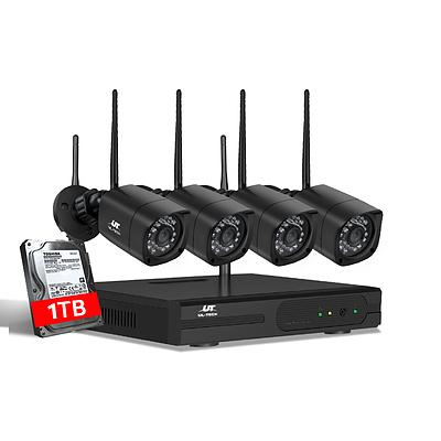 UL-tech CCTV Wireless Security Camera System 4CH Home Outdoor WIFI 4 Square Cameras Kit 1TB - Brand New - Free Shipping