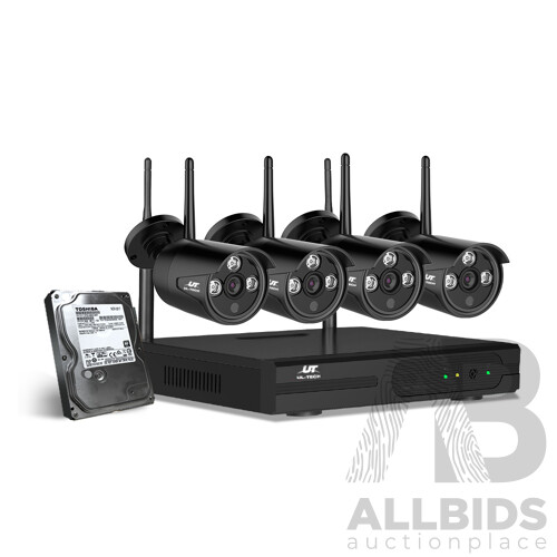 CCTV Wireless Security System 2TB 8CH NVR 1080P 4 Camera Sets - Brand New - Free Shipping