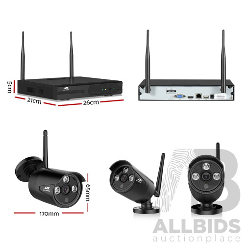 UL-Tech CCTV Wireless Security System 2TB 8CH NVR 1080P 6 Camera Sets - Brand New - Free Shipping