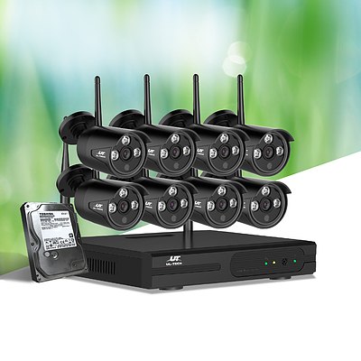UL-Tech CCTV Wireless Security System 2TB 8CH NVR 1080P 8 Camera Sets - Brand New - Free Shipping