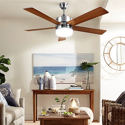 52'' Ceiling Fan w/Light Wall Control 2-sided Blades - Brand New - Free Shipping
