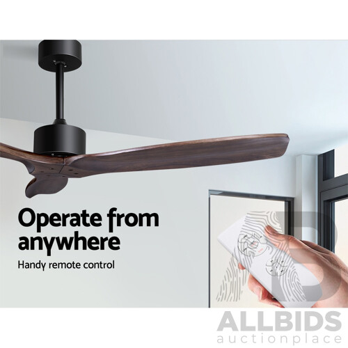 52'' Ceiling Fan With Remote Control Fans 3 Wooden Blades Timer 1300mm - Brand New - Free Shipping