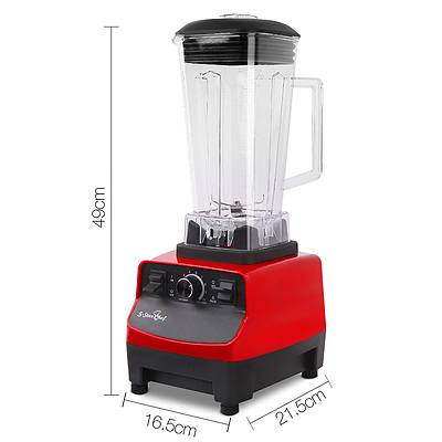 Commercial Food Processor Blender - Red - Free Shipping