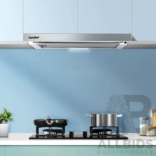 Rangehood 600mm Range Hood Slide Out 60cm Stainless Steel Kitchen Canopy - Brand New - Free Shipping