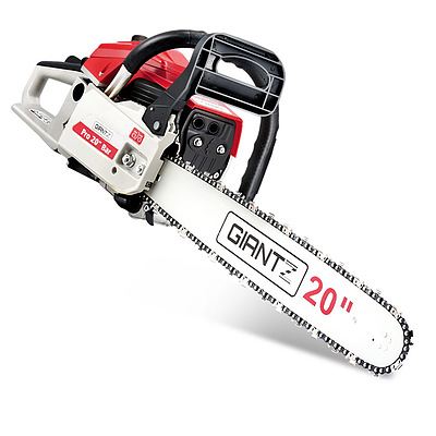 58CC Commercial Petrol Chainsaw - Red & White - Brand New - Free Shipping
