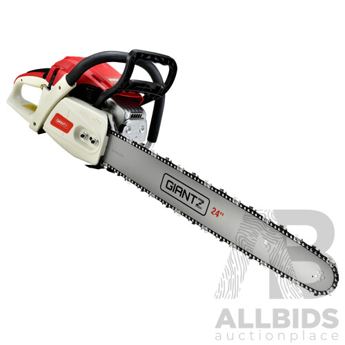 88cc Commercial Petrol Chainsaw E-Start 24 Bar Pruning Chain Saw - Brand New - Free Shipping