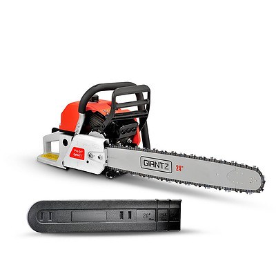 92CC Commercial Petrol Chainsaw - Red & White - Brand New - Free Shipping