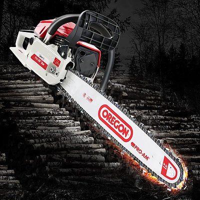 62cc Commercial Petrol Chainsaw 20 Oregon Bar E-Start Chains Saw Tree - Brand New - Free Shipping