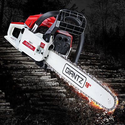 45CC Petrol Commercial Chainsaw Chain Saw Bar E-Start Pruning - Brand New - Free Shipping