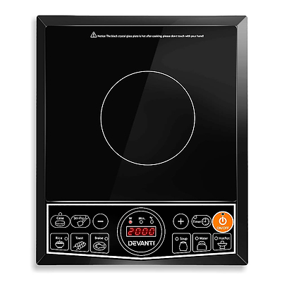 Portable Single Ceramic Electric Induction Cook Top - Black - Free Shipping