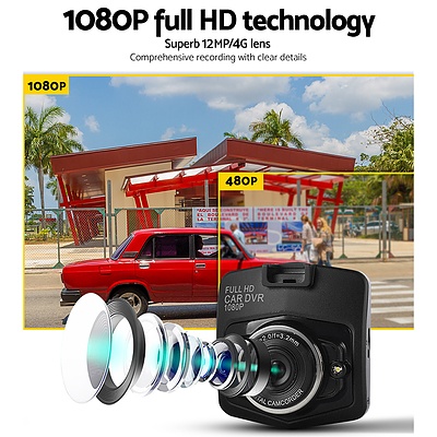 4.3 " Mirror Dash Camera 1080p HD Car Cam Recorder Rear-view Vehicle Camera WDR - Brand New - Free Shipping