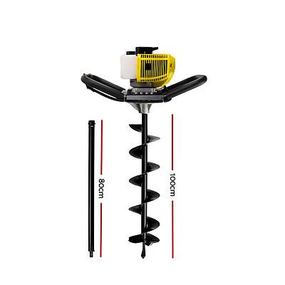 Post Hole Digger 66CC Petrol Only Engine Motor Earth Auger Borer Fence - Brand New - Free Shipping