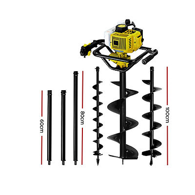 Post Hole Digger 88CC Petrol Auger Diggers Drill Borer Fence Earth Power - Brand New - Free Shipping