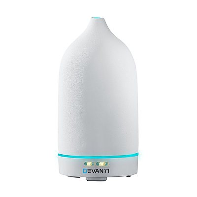 Ceramics Aroma Diffuser Aromatherapy Essential Oil Air Humidifier Ultrasonic Cool Mist White - Brand New - Free Shipping