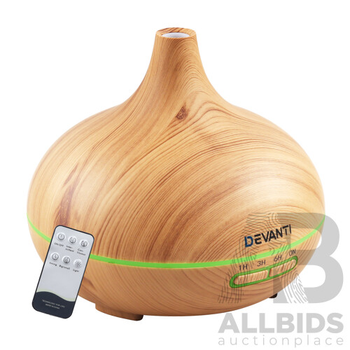 300ml 4 in 1 Aroma Diffuser - Light Wood - Brand New - Free Shipping