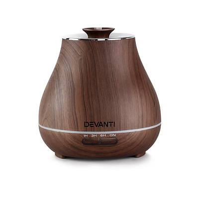 Devanti Aroma Diffuser - Dark Wood - Free Shipping