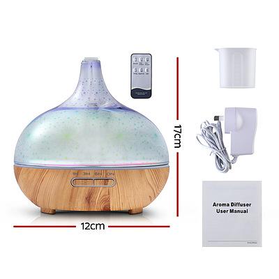 Aroma Aromatherapy Diffuser 3D LED Night Light Firework Air Humidifier Purifier 400ml Remote Control - Brand New - Free Shipping