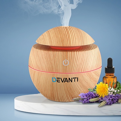 Aromatherapy Diffuser Aroma Essential Oils Air Humidifier LED Light 130ml - Brand New - Free Shipping