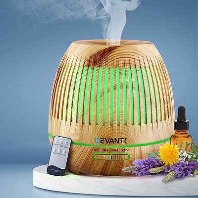 Aromatherapy Diffuser Aroma Essential Oils Air Humidifier LED Light 400ml - Brand New - Free Shipping