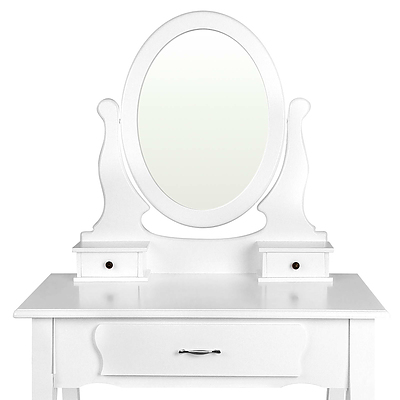 3 Drawer Dressing Table with Mirror White - Brand New - Free Shipping
