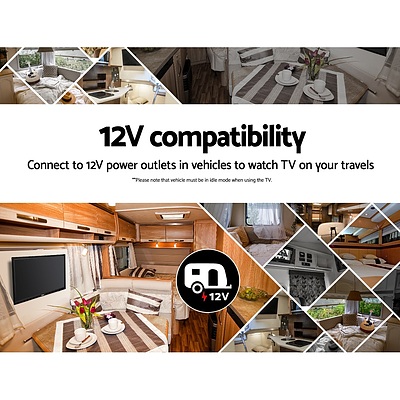 24 Inch LED TV Combo Built-In DVD Player DC 12V Caravan Boat USB - Brand New - Free Shipping