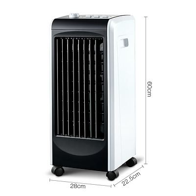 Evaporative Air Cooler and Humidifier - Black - Free Shipping