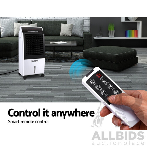 Evaporative Air Cooler Potable Fan Cooling Remote Control LED Display - Brand New - Free Shipping