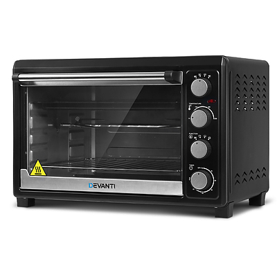 Electric Convection Oven Benchtop Rotisserie Grill 45L Black - Brand New - Free Shipping
