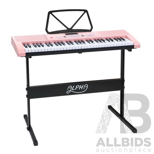 61 Key Lighted Electronic Piano Keyboard LED Electric Holder Music Stand - Brand New - Free Shipping