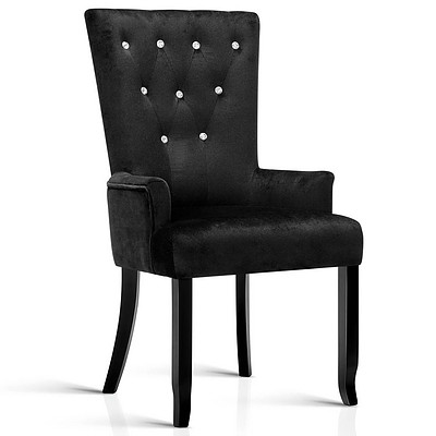 French Provincial Dining Chair - Black - Brand New - Free Shipping