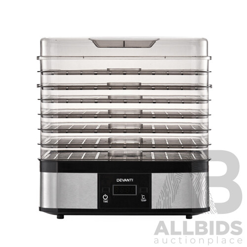 Food Dehydrator with 7 Trays - Silver - Brand New - Free Shipping