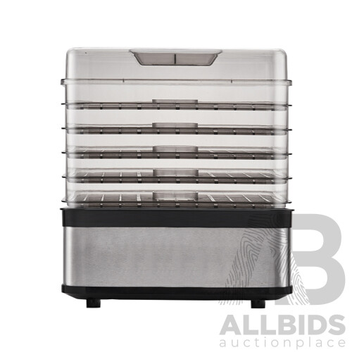 Food Dehydrator with 5 Trays - Silver - Brand New - Free Shipping