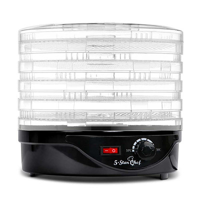 Food Dehydrator with 5 Trays - Black - Free Shipping