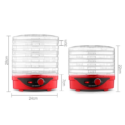 Food Dehydrator with 7 Trays - Red - Brand New - Free Shipping