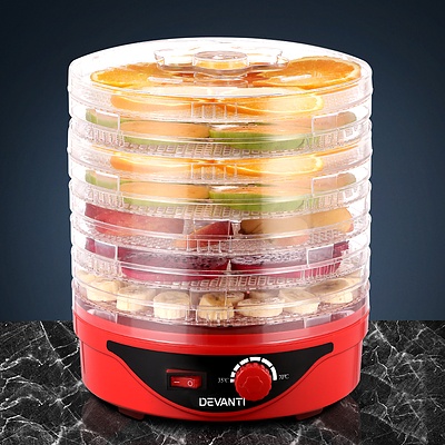Food Dehydrator with 5 Trays - Red - Brand New - Free Shipping