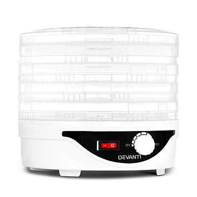 Food Dehydrator with 5 Trays - White - Brand New - Free Shipping