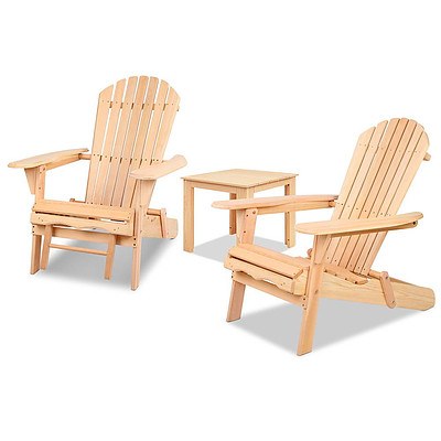 Adirondack Chairs and Ottoman Set  - Brand New