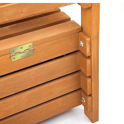 Wooden Outdoor Storage Bench - Brand New
