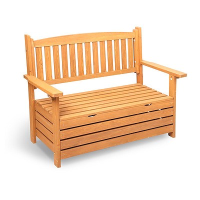 Wooden Outdoor Storage Bench - Brand New