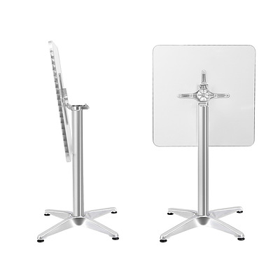 Aluminium Adjustable Square Bar Table - Silver - Brand New - Free Shipping