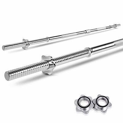 168cm Steel Weight Barbell with Spring Collars - Brand New - Free Shipping